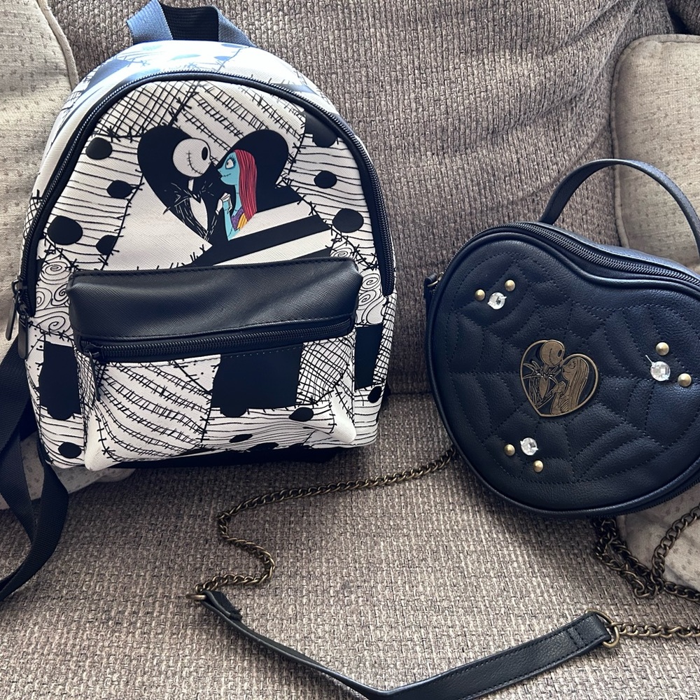 Black and White Graphic Backpack